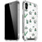 Succulent Pattern iPhone XS Max Clear Case